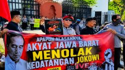 Safari Politik Jokowi Ditolak Sejumlah Kelompok Massa di Jawa Barat