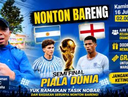 Tasik Nobar Piala Dunia, Viman Ajak Warga Ramaikan Semifinal Inggris vs Argentina